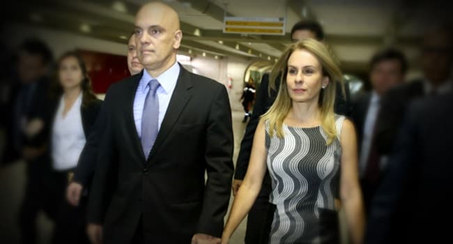 Esposa de Moraes pega carona com ministros de Lula em voo da FAB